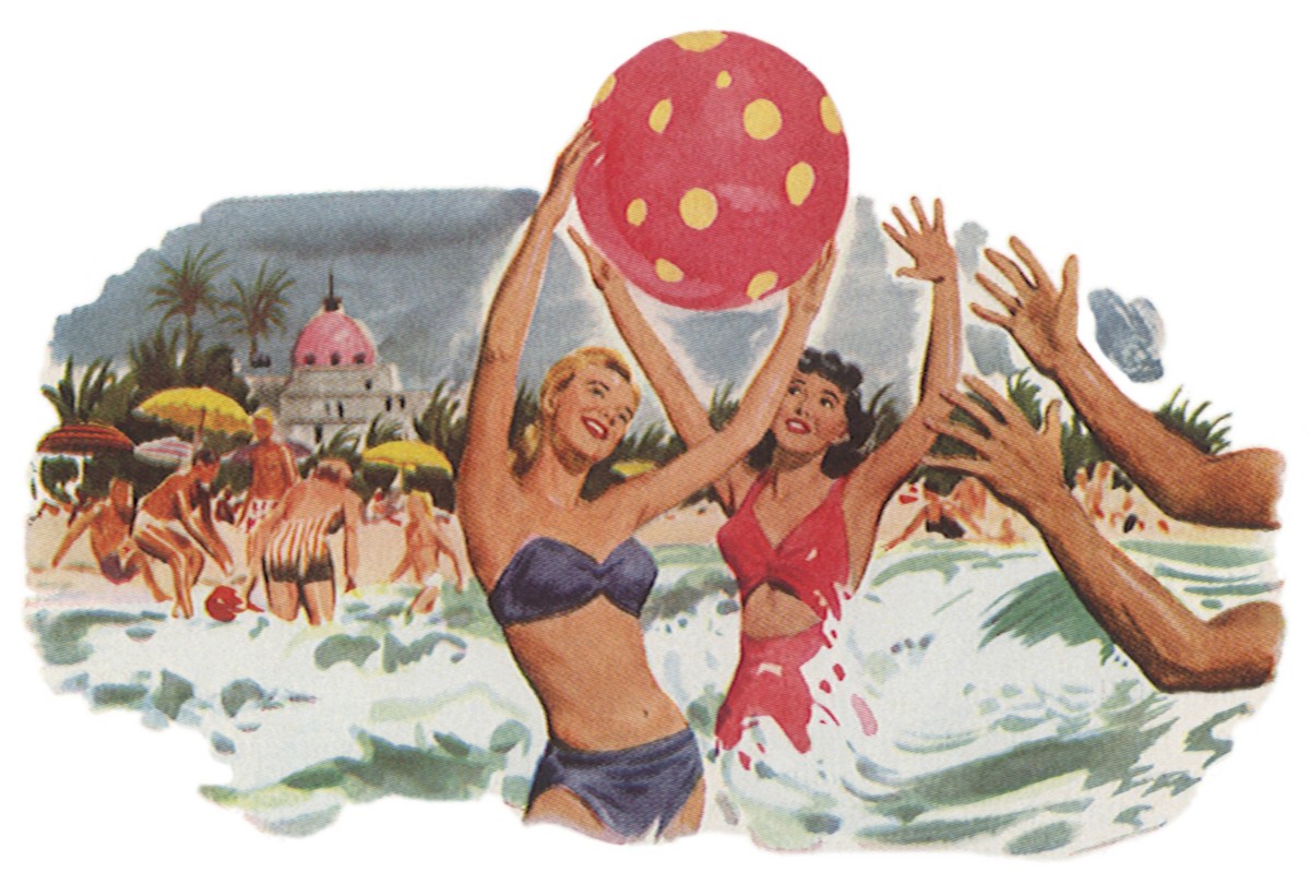 RECORD DATE NOT STATED Frolicking in the Surf Frolicking in the Surf Date: 1948 PUBLICATIONxNOTxINxUKxFRAxBELxNEDxITAxDENxNORxSWExPOLxJPNxKORxTPE Copyright: CopyrightxcGeminix2023.xCredit:xGemini 1294 ...