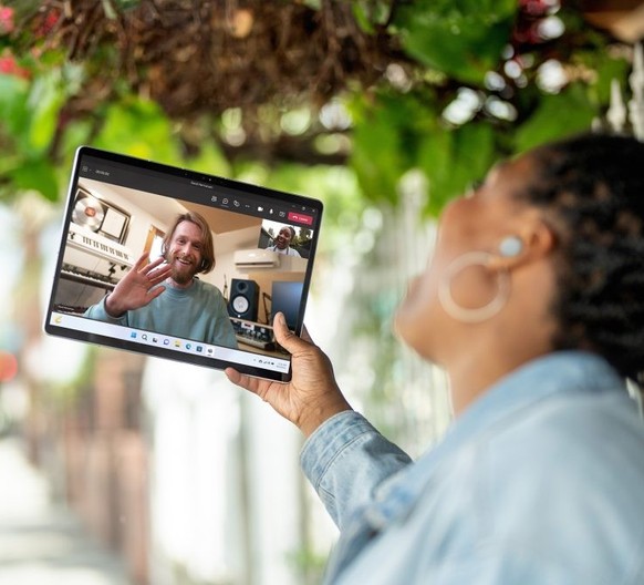 The Surface Pro 9 comes with a Full HD webcam.