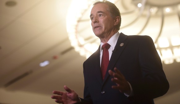 U.S. Representative Chris Collins is interviewed during the 2017 &quot;Congress of Tomorrow&quot; Joint Republican Issues Conference in Philadelphia, Pennsylvania, U.S. January 25, 2017. REUTERS/Mark  ...