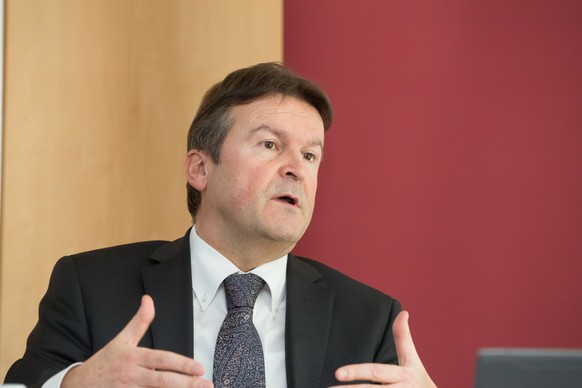 CAPTION CORRECTION: CREDITS AND SPECIAL INSTRUCTIONS --- Andreas Waespi, Vorsitzender der Geschaeftsleitung, erlaeutert die Geschaeftszahlen 2013 anlaesslich der Bilanzmedienkonferenz vom Donnerstag,  ...