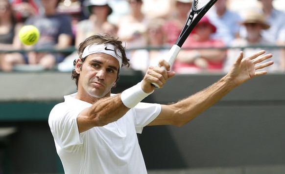 Federer zeigte sich gegen Paolo Lorenzi sehr angriffig.