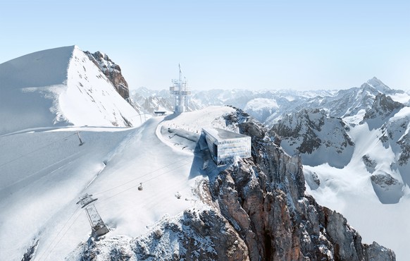 Titlis Antenne und Bergstation