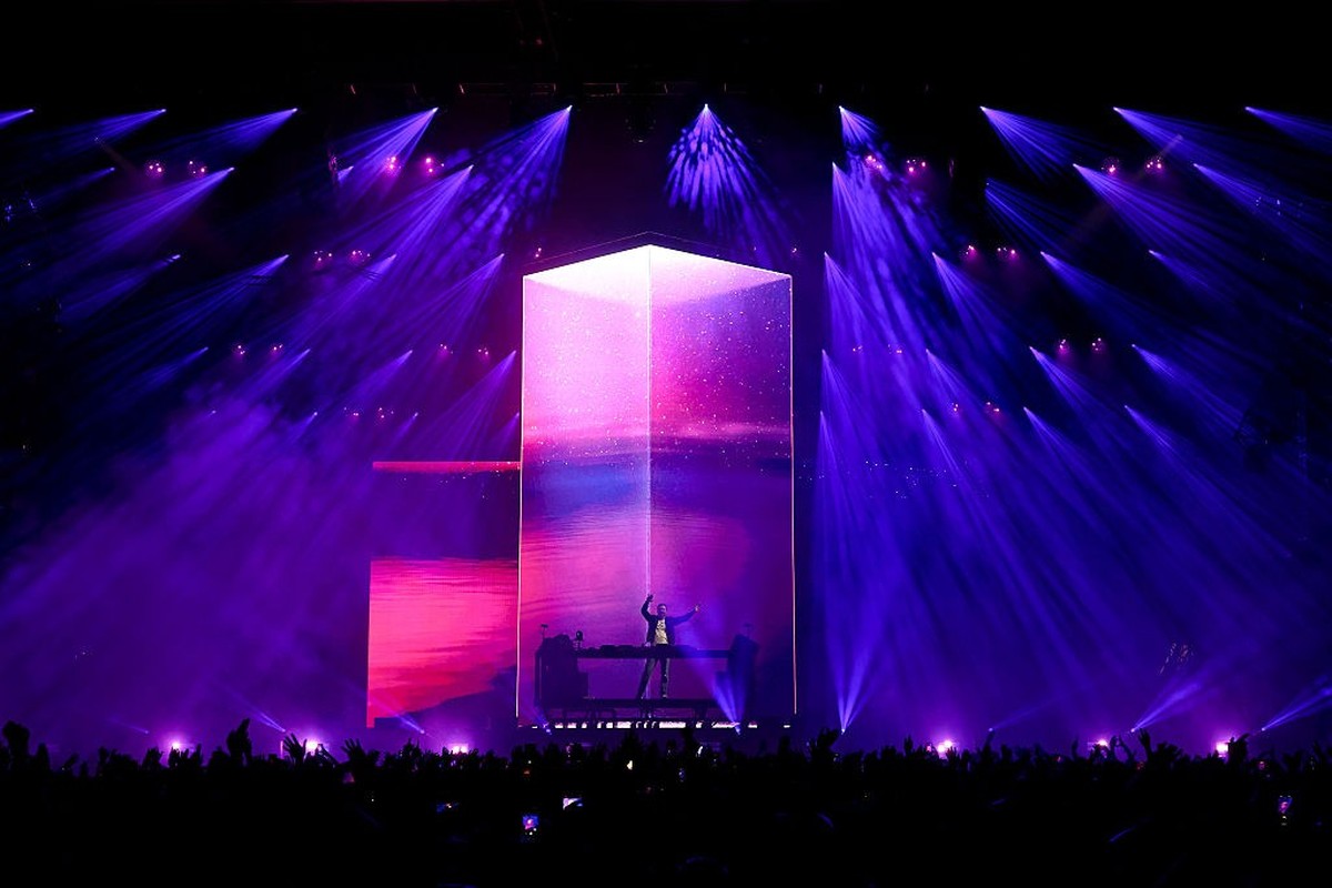 PARIS, FRANCE - JULY 19: David Guetta performs onstage during the 5th Lollapalooza Paris Festival on July 19, 2025 in Paris, France. (Photo by Lyvans Boolaky/WireImage)
