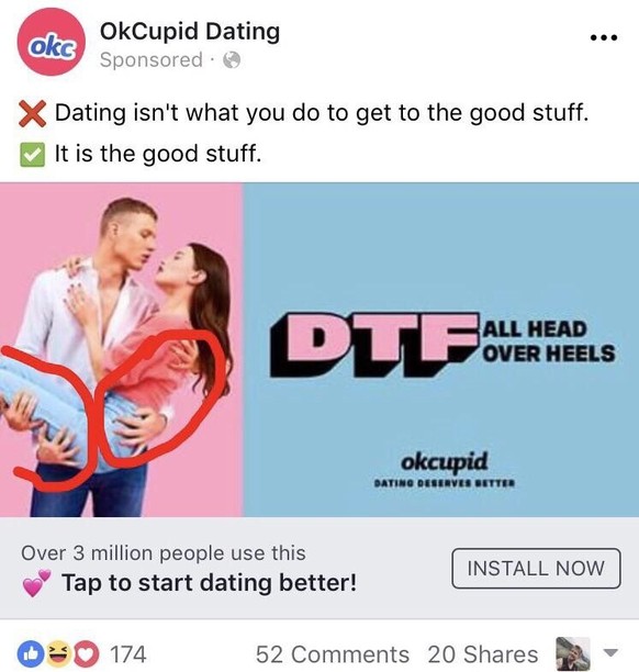 Fail Tuesday: Funny ad for four-handed dating website