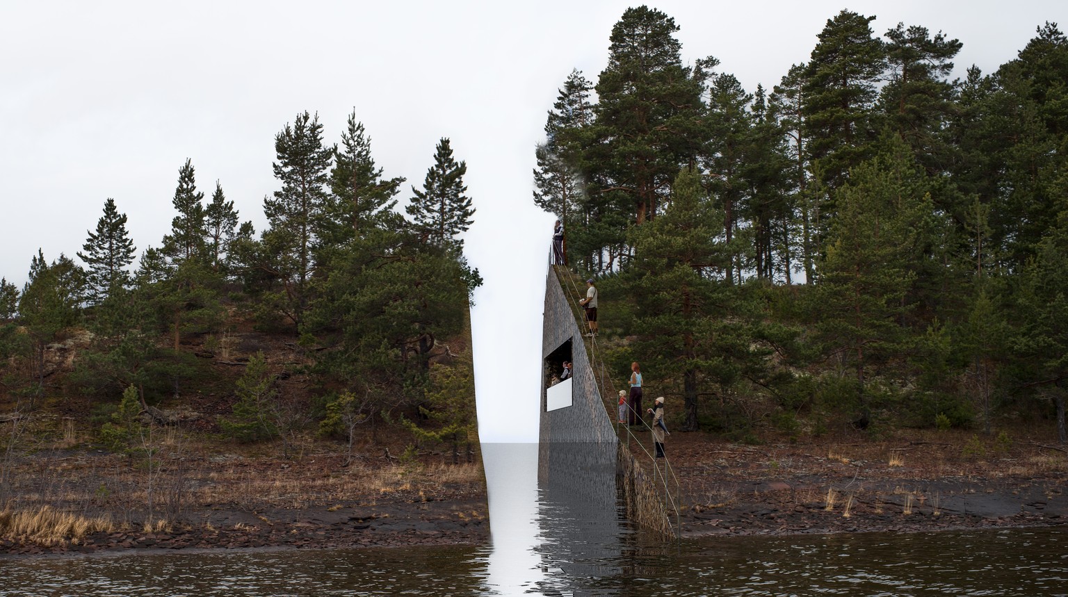 So soll das Denkmal auf&nbsp;Utøya aussehen.