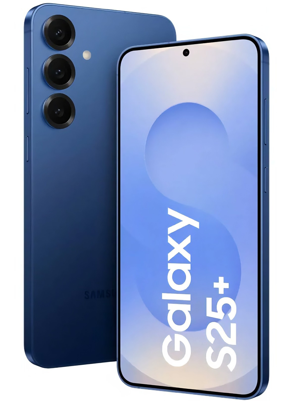 Das Galaxy S25 Plus in der Farbe Navy.