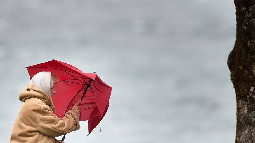 An zahlreichen Orten der Schweiz gab es am frühen Montagmorgen viel Regen und stürmische Winde. (Symbolbild)