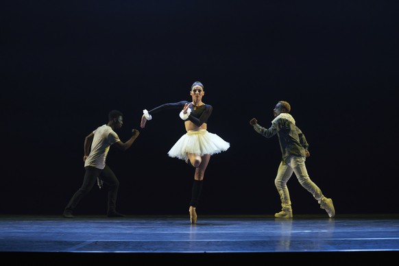 This photo released by CLI Studios, Inc. shows Tiler Peck, a principal dancer with New York City Ballet, who has curated a virtual evening of dance called &quot;A New Stage,&quot; that begins streamin ...