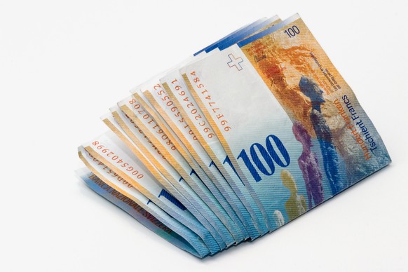 Schweizer Franken 100er Note Banknoten