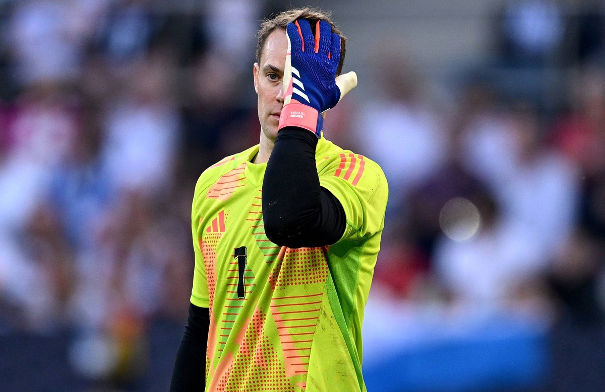 FUSSBALL EM 2024 Vorbereitung Testspiel in Moenchengladbach Deutschland - Griechenland 07.06.2024 Torwart Manuel Neuer Deutschland *** FOOTBALL EURO 2024 preparation test match in Moenchengladbach Ger ...