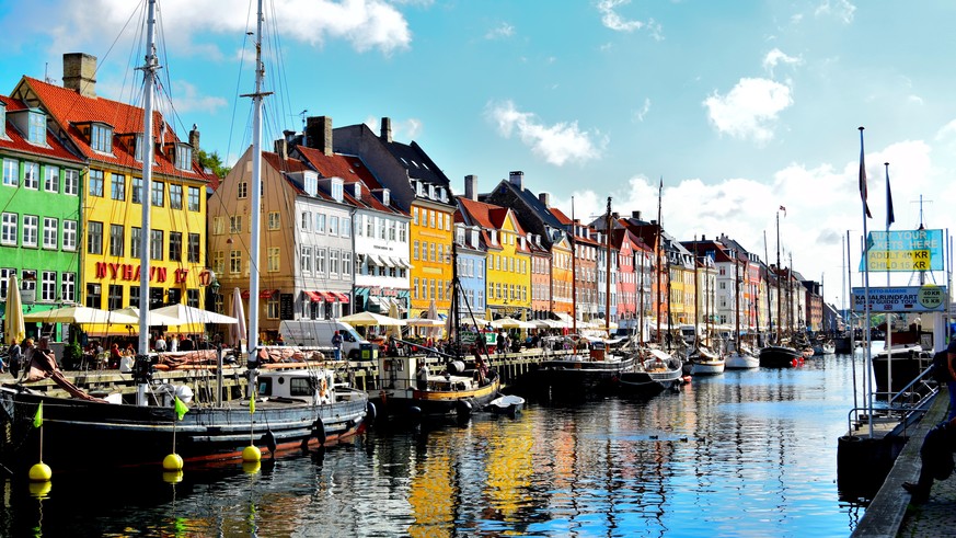 So schön ist Dänemark: Hafenzeilen in Kopenhagen.