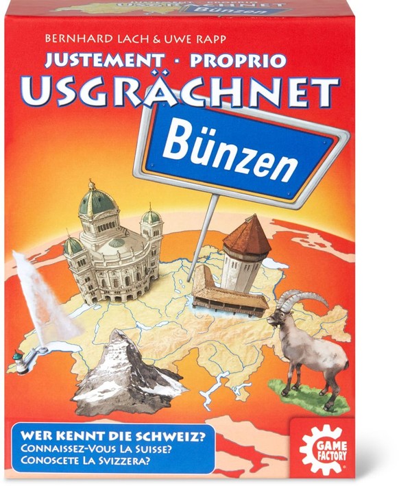 Schachtel Usgrächnet Bünzen