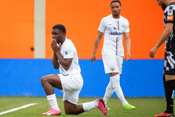 Zurich&#039;s player Junior Ligue Calixte, during the Super League soccer match FC Lugano against FC Zurich at the Cornaredo Stadium in Lugano, Sunday, February 25 2024. .(KEYSTONE - SDA / Ti-Press /  ...