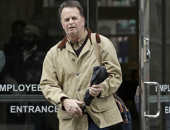 FILE - In this Feb. 25, 2019 file photo, Edwin Hardeman leaves a federal courthouse in San Francisco. A federal court jury has awarded $80 million in damages to Hardeman, 70, in a high-stakes trial ov ...