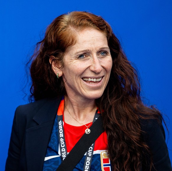 260626 Lise Klaveness, president of Norwegian Football Association NFF ahead of the FIFA World Cup, WM, Weltmeisterschaft, Fussball 2026 group stage football match between Norway and France on June 26 ...