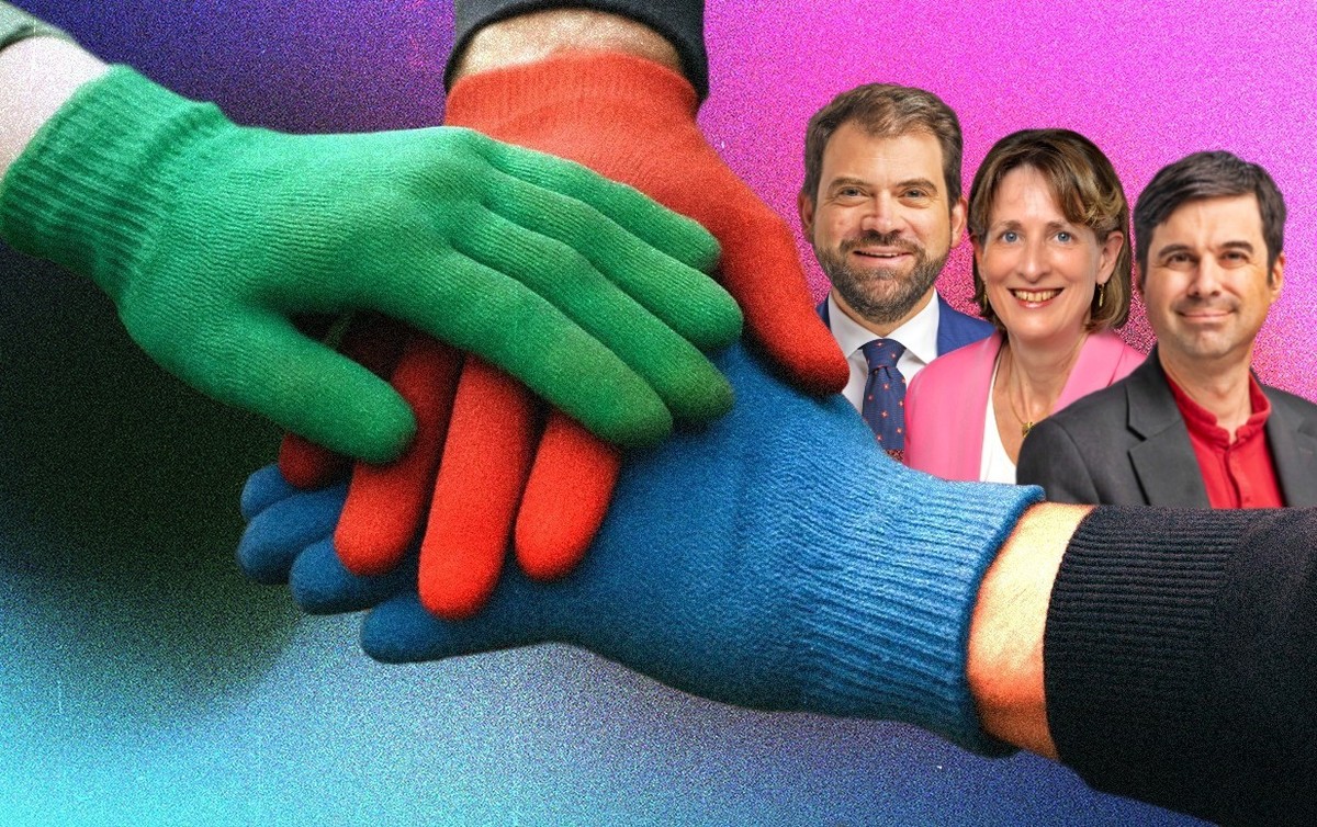 De gauche à droite: Damien Cottier (PLR), Céline Weber (Vert'Libéraux) et Samuel Bendahan (PS).