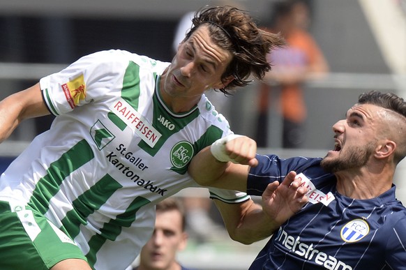 St. Gallens Marco Mathys und Zürichs Armando Sadiku stecken mit ihren Teams im Abstiegskampf.