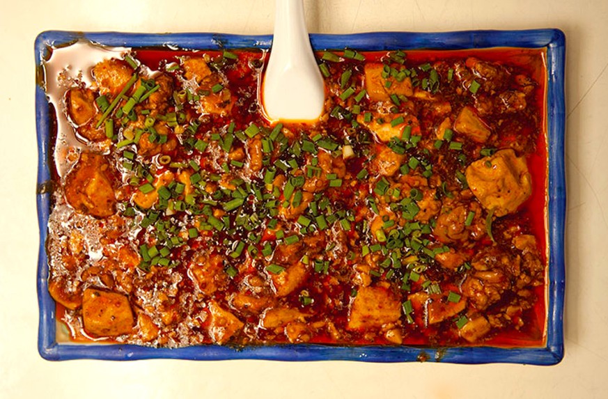SICHUAN TOFU AND GROUND BEEF IN RED CHILE SAUCE (MAPO TOFU)
sechuan china rindfleisch http://www.saveur.com/article/Recipes/Mapo-Tofu