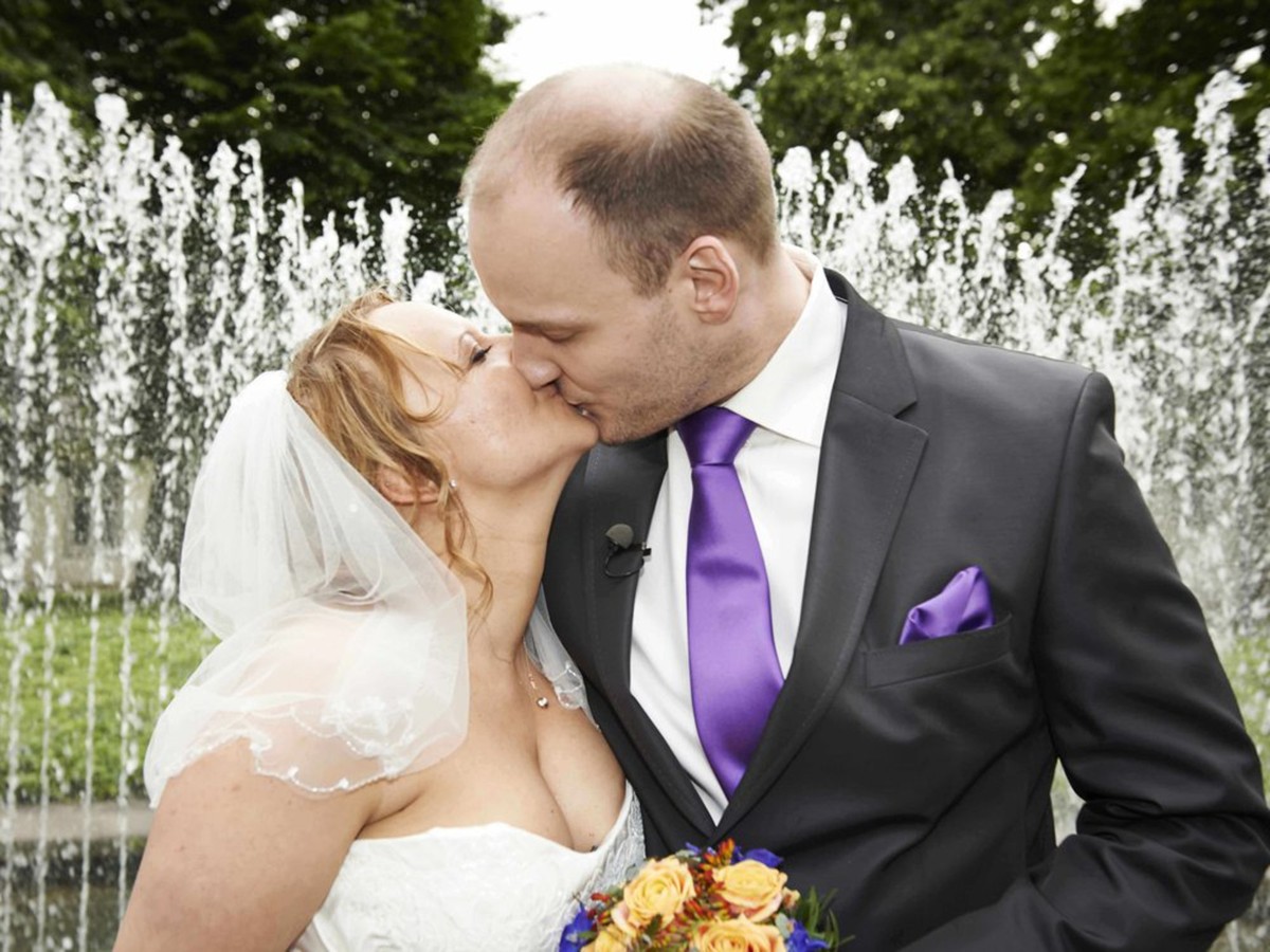Naja, der Teint passt: Bea und Tim.