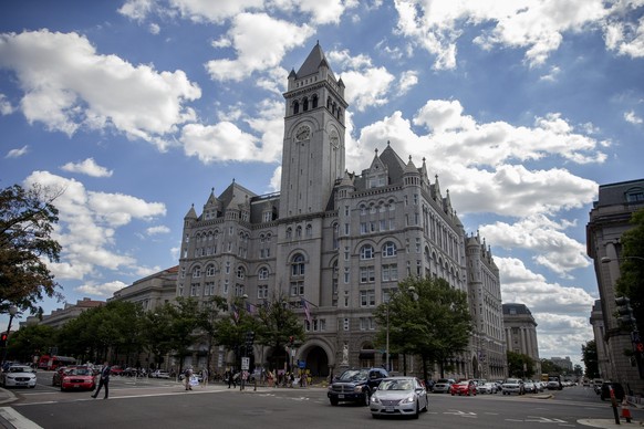 epa05537136 The Trump International Hotel on Pennsylvania Avenue in Washington, DC, USA, 12 September 2016. The Trump International Hotel opens today, with its grand opening ceremonies scheduled for 2 ...