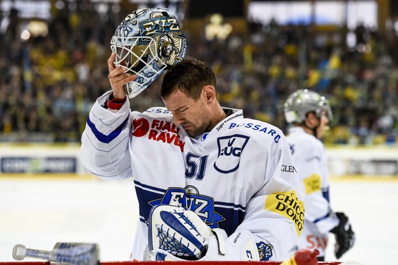 Zug-Keeper&nbsp;Tobias Stephan verbingt in Davos keinen angenehmen Nachmittag.