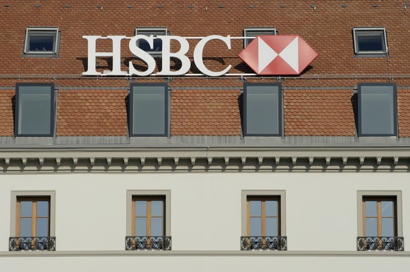 ARCHIVBILD - ZUR KEYSTONE-SDA-MELDUNG, AM 29. OKTOBER 2018, ZUM GEWINNANSTIEG DER BANK HSBC STELLEN WIR IHNEN FOLGENDES BILDMATERIAL ZUR VERFUEGUNG - Le logo de la banque HSBC photographie, ce mercred ...