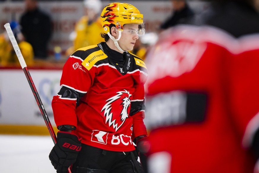 Le PostFinance top scorer Theo Rochette (LHC) lors du match de championnat suisse de hockey sur glace de National League, entre Lausanne HC et HC Davos le jeudi 5 mars 2026 a la patinoire de la Vaudoi ...