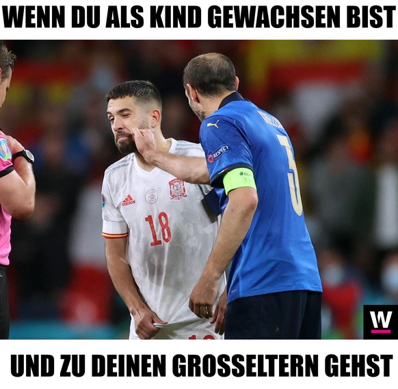 Memes zu Chiellini und Jordi Alba