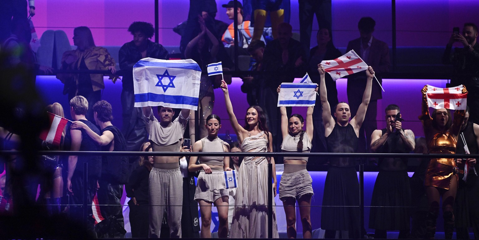 Eden Golan representing Israel with the song &quot;Hurricane&quot; qualifies for the final during the second semi-final of the 68th edition of the Eurovision Song Contest (ESC) at Malm