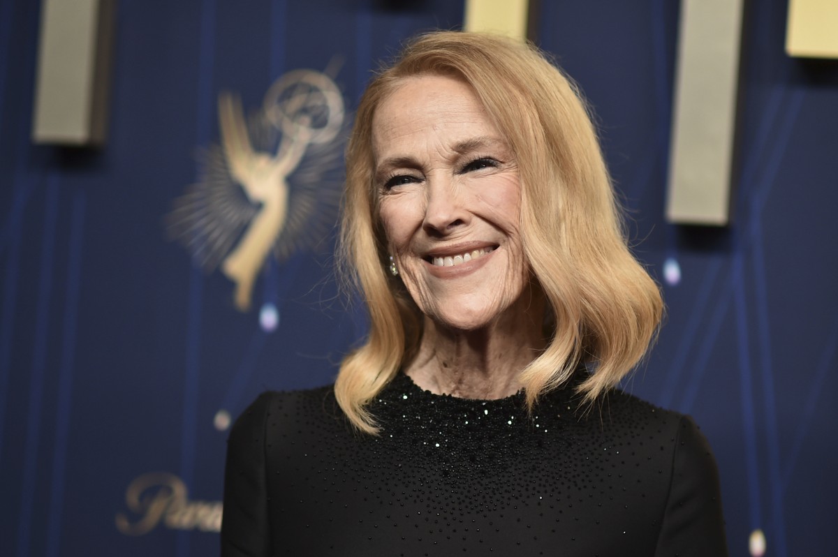 Catherine O'Hara arrives at the 77th Primetime Emmy Awards on Sunday, Sept. 14, 2025, at the Peacock Theater in Los Angeles. (Photo by Richard Shotwell/Invision/AP)
Catherine O'Hara