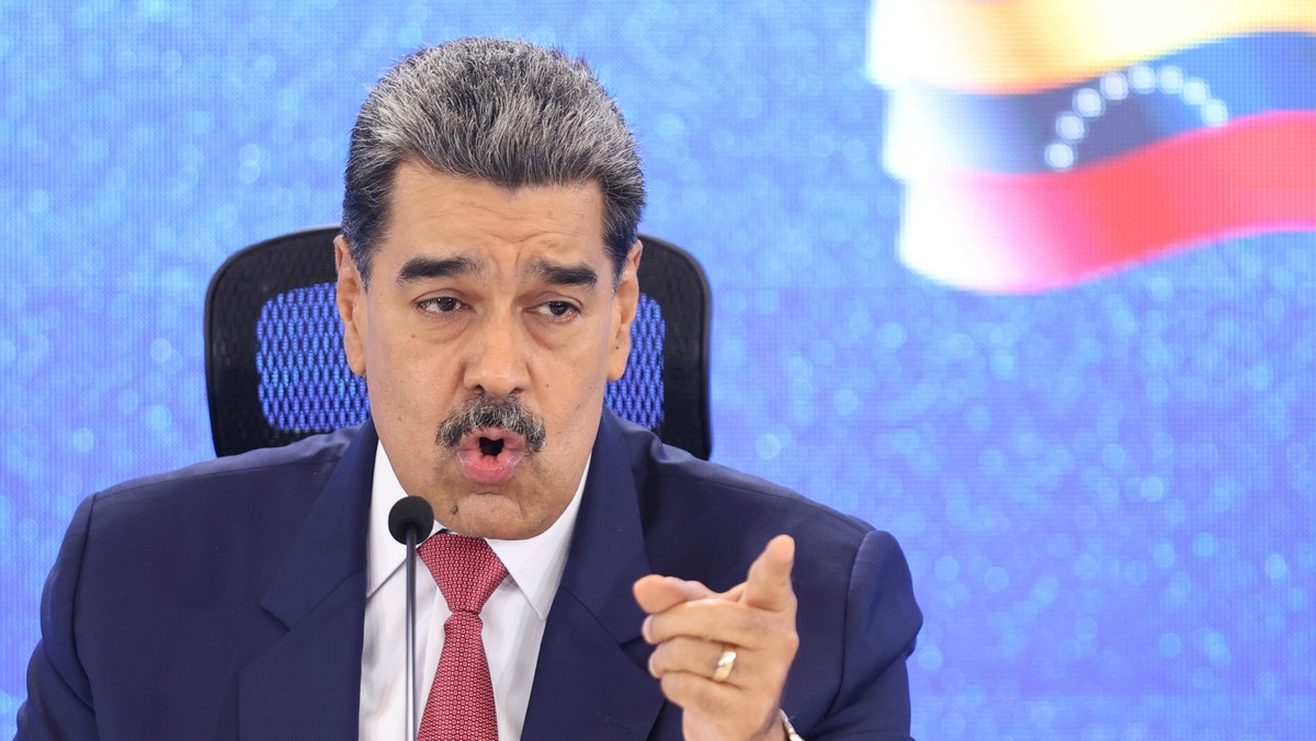 FILE - Venezuelan President Nicolas Maduro gives a press conference in Caracas, Venezuela, Sept 15, 2025. (AP Photo/Jesus Vargas, File)
Nicolas Maduro