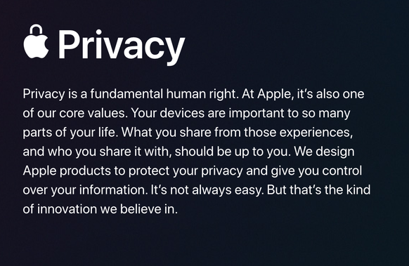 Screenshot: https://www.apple.com/privacy/