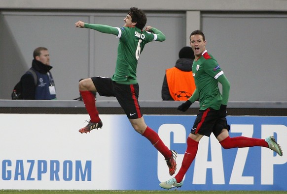 So freut sich der Torschütze: San José jubelt über das Game-Winning-Goal.