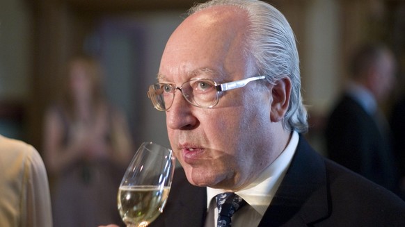 Urs E. Schwarzenbach, owner of the hotel, has a glass of wine at the reopening of the Dolder Grand Hotel in Zurich, Switzerland, pictured on April 24, 2008. The hotel was built in 1899 and was one of  ...