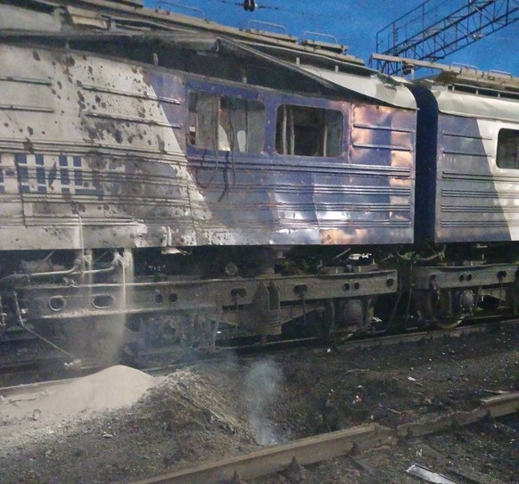 Angriff auf Zug Saporischschja