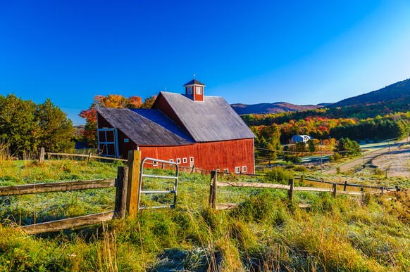 Fast zu schön um wahr zu sein: Die Landschaft im Bundesstaat Vermont.