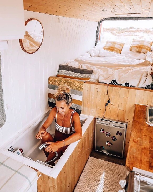 Badewanne in Camper