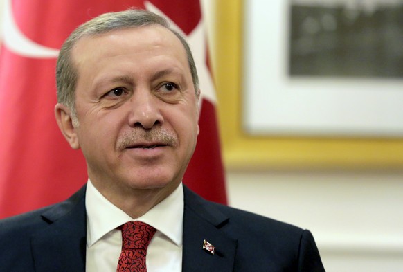 Turkish President Tayyip Erdogan attends a bilateral meeting with U.S. Vice President Joe Biden in Washington March 31, 2016. REUTERS/Joshua Roberts