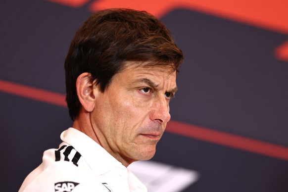 epa12201104 Mercedes team principal Toto Wolff attends a press conference the practice sessions of the Formula One Austrian Grand Prix in Spielberg, Austria, 27 June 2025. The 2025 Formula 1 Austrian  ...