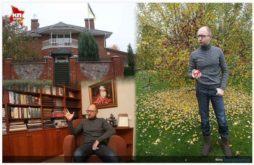 Der frischgebackene Premierminister der Ukraine,&nbsp;Arsenij Jazenjuk, wohnt in einem zweistöckigen Haus in Nowi Petriwzi – in dem Dorf nördlich von Kiew also, in dem sich auch die&nbsp;137 Hektar gr ...