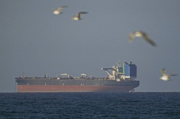 Ship traffic resumes at Strait of Hormuz following US-Iran ceasefire OMAN - APRIL 8: A ship waits to pass through the Strait of Hormuz following the two-week temporary ceasefire between the US and Ira ...