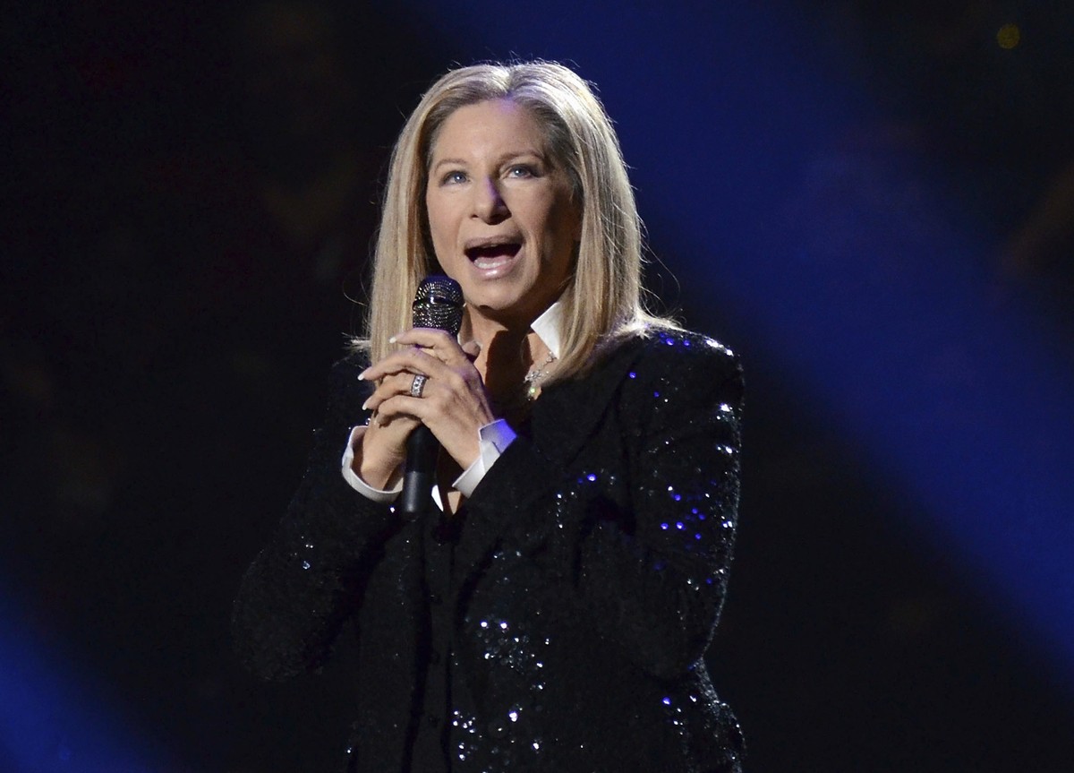 FILE - Singer Barbra Streisand performs in New York, Oct. 11, 2012. Celebrities including Streisand are increasingly lending their star power to President Joe Biden, hoping to energize fans to vote fo ...