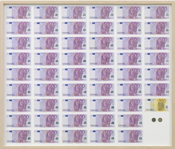 Jens Haaning, An average Austrian Year Income, 2007. Ausgestellt in der Wieder Secession.