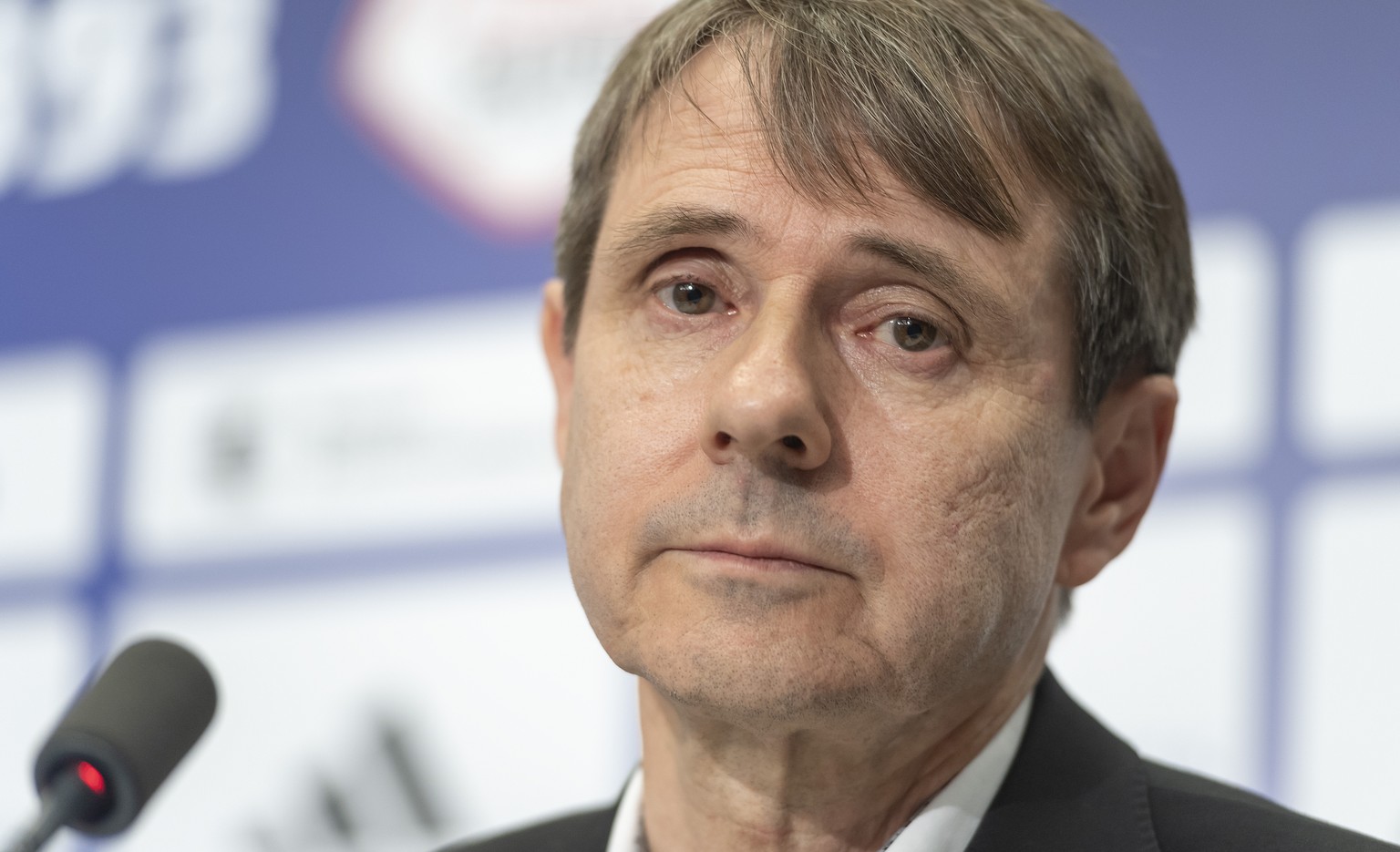 FCB-Praesident Bernhard Burgener bei der Saisonvorschau-Medienkonferenz des FC Basel Stadion St. Jakob in Basel, am Mittwoch, 18. Juli 2018. (KEYSTONE/Georgios Kefalas)