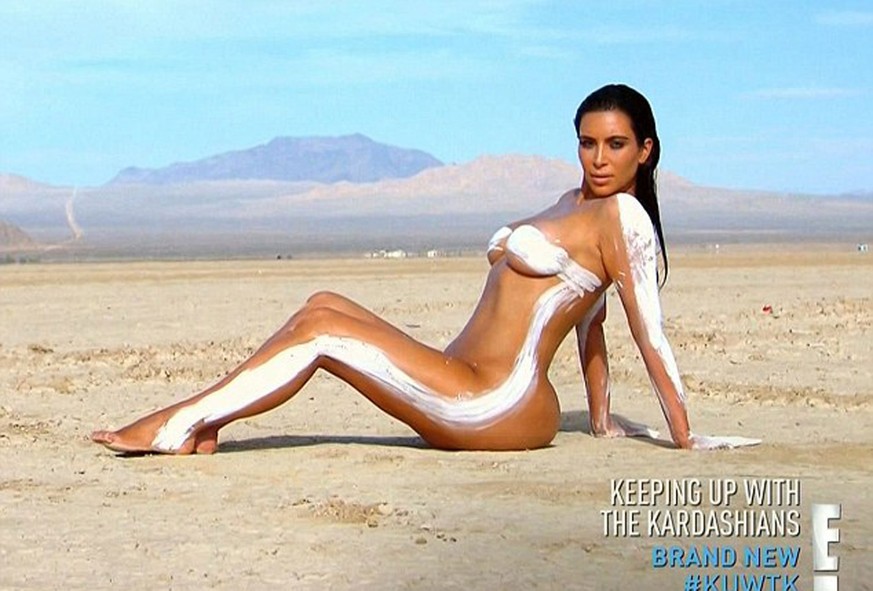 Kim Kardashian bei ihrer Wüstenkur.