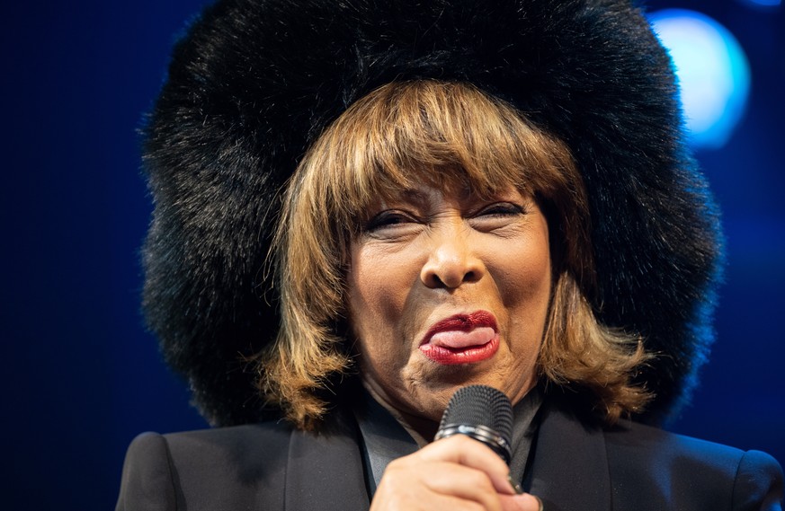 epa07411992 Singer Tina Turner appears on the stage after the premiere of the new musical &#039;TINA&#039; in Hamburg, northern Germany, 03 March 2019. The musical will deal with the life of the singe ...