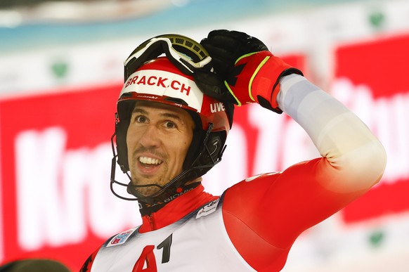 ABD0156_20230124 - SCHLADMING - �STERREICH: Ramon Zenhaeusern (SUI) am Dienstag, 24. J�nner 2023, in Aktion im 2. Durchgang des Slaloms der M�nner in Schladming. - FOTO: APA/ERWIN SCHERIAU