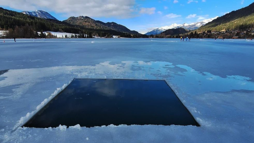 Markus Rogan Weltrekord Eisschwimmen Apnoetauchen Weissensee