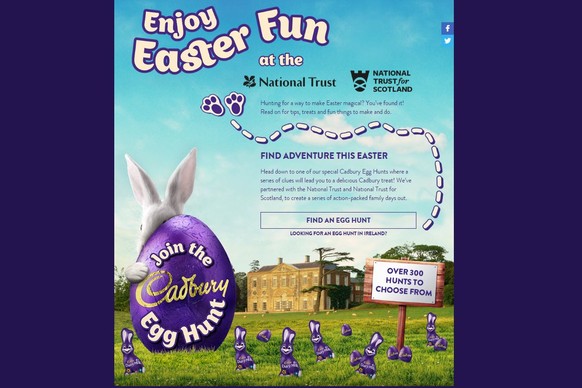 Cadbury Ostereierjagd