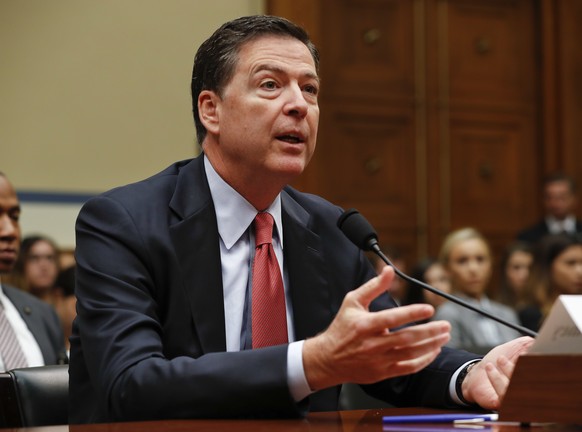 FILE - In this Sept. 28, 2016 file photo, FBI Director James Comey testifies on Capitol Hill in Washington. A Homeland Security Department official says hackers have targeted the voter registration sy ...